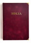 Biblia, ekumenický preklad 2018, rodinný formát, bordová zamatová s kovovými rožkami